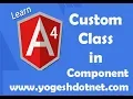 Custom Type Script Class use in angular component
