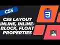Different CSS layout techniques like Display inline inline-block Flex Layout and Float - CSS3