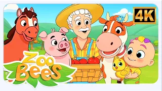 Old Farmer Joe Had a Farm | Farm Animals Song for Kids | Nursery Rhymes