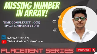 MissingNumberinArray Java Array Dsa PlacementPreparation leetcode - 268 geeksforgeeks FullExplanation