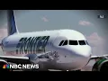Dramatic shows Frontier Airlines flight hitting killing trespasser on Denver runway