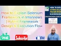 How to Explain Selenium Framework in Interviews Hybrid Framework Design Execution Flow