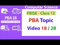 PBA Flowchart and Algorithm for Factorial of a Number Using Iteration Class 12 CS PBA Exam