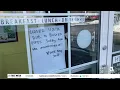 Over Easy Restaurant is closed to due burst water pipes