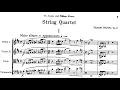 Samuel Barber - String Quartet in B minor, Op. 11 [w/ score]