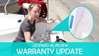 UPDATE! Our CROSSBEAM Mounts Are Cracking… | LEOPARD 45 CATAMARAN REVIEW
