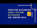 about mssql database creating and about sys databases basics