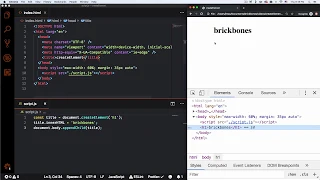 Create a new HTML element using Javascript