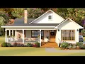 Magnificent Cottage House Design With Backyard Firepit ID