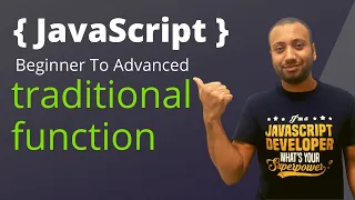 javascript bangla tutorial 32 traditional function