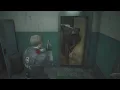 Resident Evil 2 REmake Mr X Pokes his head into save room