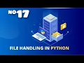 Python Tut File Handling - open read python hindi Zero To Hero