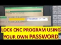 LIVE ON MACHINE - HOW TO LOCK CNC PART PROGRAM OR VIEW CNC PROTECTED PART PROGRAM DOPAMYN ROBOTICS