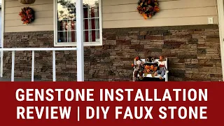 Genstone Installation Review DIY Faux Stone