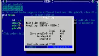 Basic program in C programming language