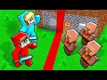 Villagers SPLIT the VILLAGE IN HALF in Minecraft!