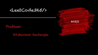 Maximal Rectangle LeetCode 85 - Python Solution
