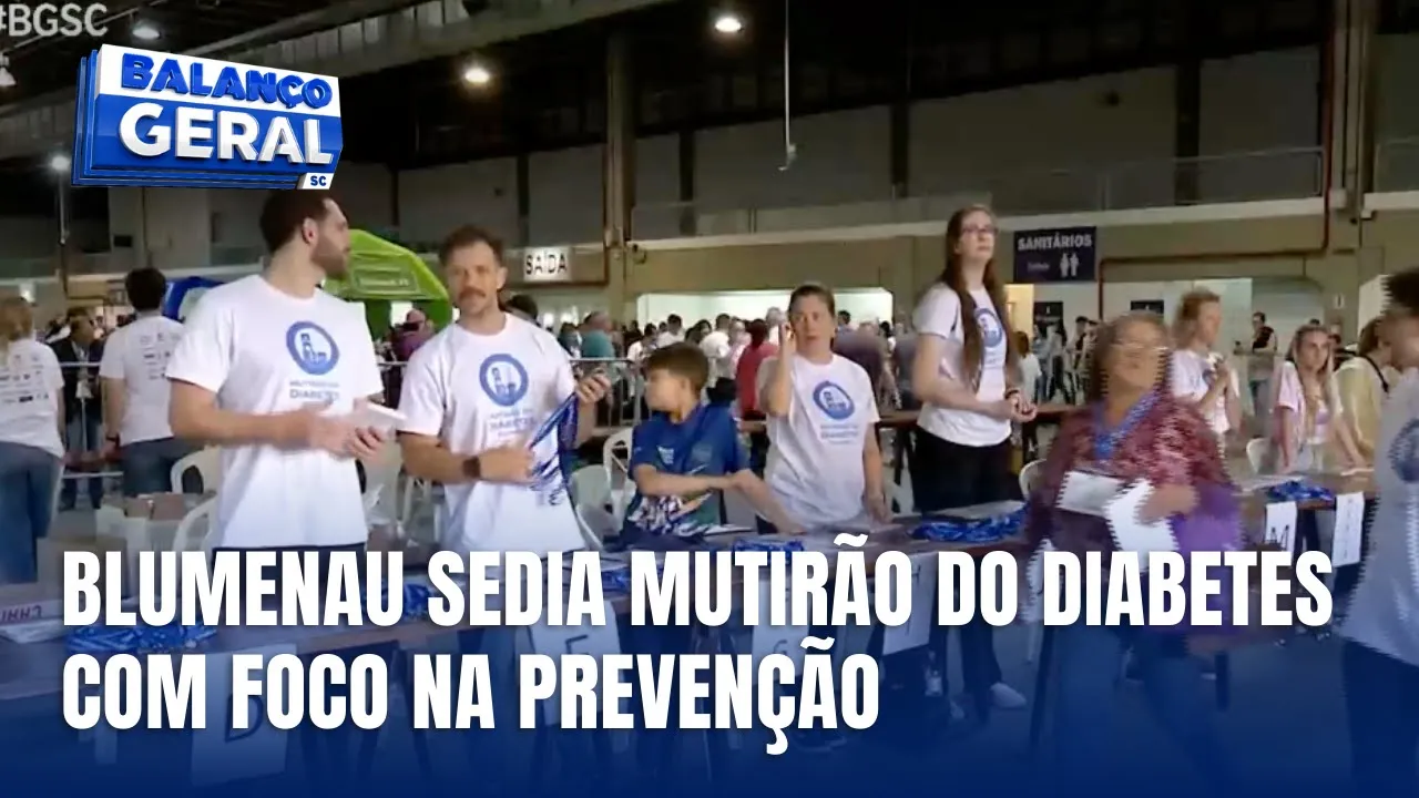 Mutirão do Diabetes mobiliza Blumenau com prevenção e diagnóstico precoce