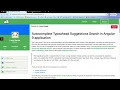 Typeahead or Autocomplete or Suggested Search Bar implementation in Angular 9