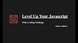 codewars javascript - binary addition
