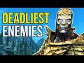 Top 10 RIDICULOUSLY Strong Enemies in Skyrim