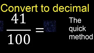 Convert to decimal How To Convert Decimals to Fractions