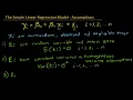 Simple Linear Regression Description Model Assumptions