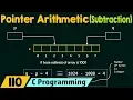 Pointer Arithmetic Subtraction