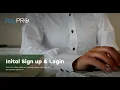 RayPRO Training Sign up and login