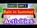 Class 5 New English Unit 2 Rain in Summer Full Activities
