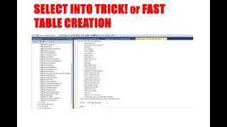 SQL SELECT INTO vs INSERT INTO Create New Tables FAST in SQL Server Full Tutorial