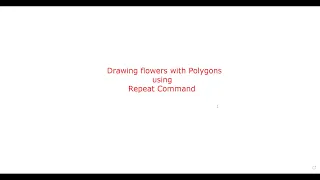 How to draw flowers using Polygons Kturtle Tutorials