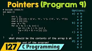 Pointers Program 9