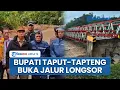 Bupati Masinton Pasaribu dan Jonius Hutabarat Berjibaku Buka Jalur Longsor di Tapteng-Taput