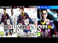 FIFA 14 PS2 Vs PS3 Vs PS4