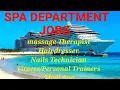 HOW TO GET SPA JOBS ON A CRUISE SHIP APPLICATION TUTORIAL