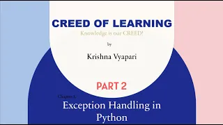Part 2 Exceptions and Built-in Exceptions Python