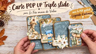 [DT] tuto carte pop up triple slide avec le PDF gratuit @lefeemaindevaloo