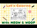 Coloring Show for Kids Cozy Fall Meow Woof Club