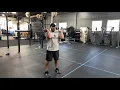 Barbell Front Rack Lunge