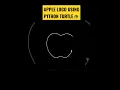How to draw Apple Logo using python turtle