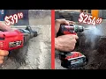 Harbor Freight vs Milwaukee drilling concrete