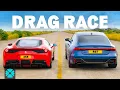 Download Lagu Can a family-friendly Audi beat a Ferrari over the 1/4-mile? 🤔