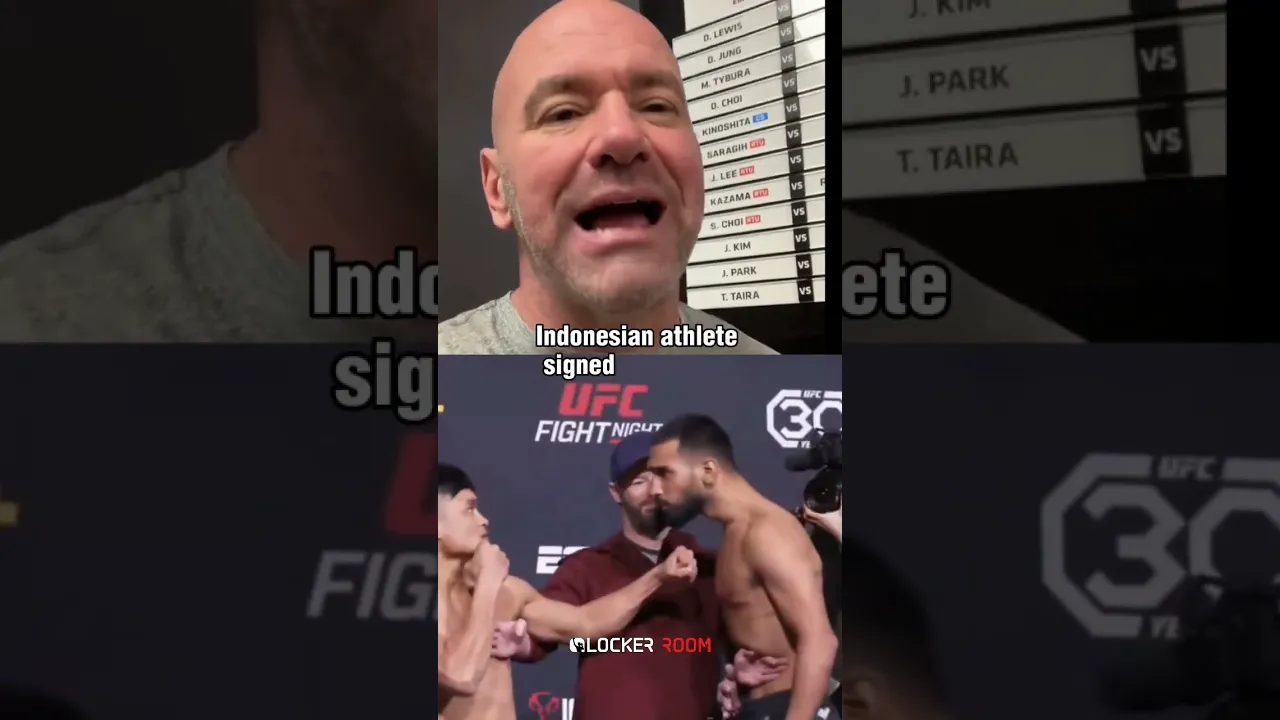 Dana White hypes up Anshul Jubli vs. Jeka Saragih #Shorts