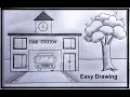 Fire Station Drawing Easy Fire Service Office Drawing Very Easy to Draw