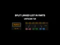 Split Linked List in Parts - Leetcode 725