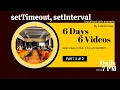 settimeout setinterval and clearinterval understand with examples in english