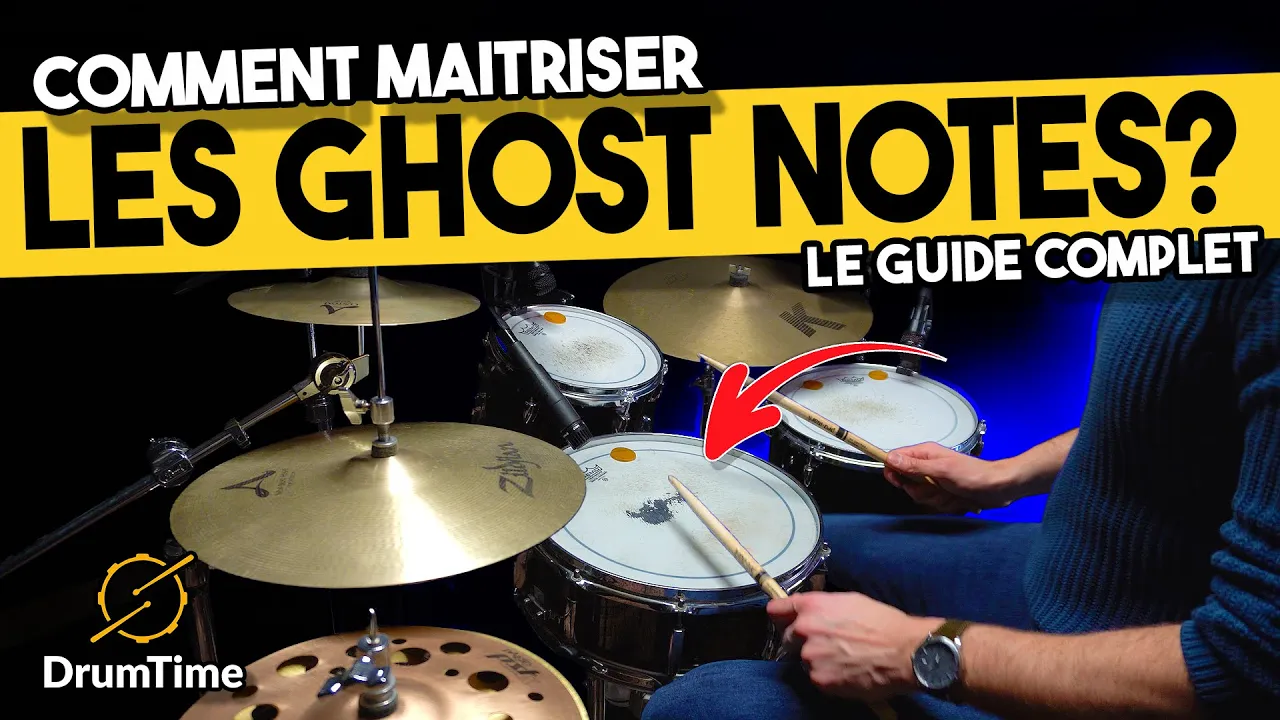 Cette TECHNIQUE va Transformer votre Jeu de Batterie: les ghost notes! (Niveau intermédiaire)