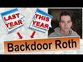Backdoor Roth for LAST YEAR or 2026 and 2025 at same time
