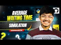 1701 Average Waiting Time Simulation Array